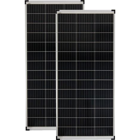 Solarmodule 2 Stück 180 Watt Mono Solarpanel Solarzelle 1475x675x35 93050