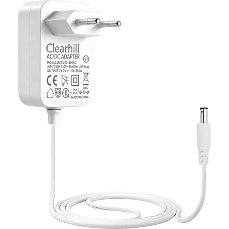 24V 1,5A 36W Adaptateur Secteur AC/DC 100-240V, transformateur Courant Alternatif en Courant continu, Alimentation pour guirlandes LED, systèmes de caméra de Surveillance, et routeurs (1/5)