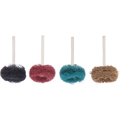 Ensemble de 40 meules abrasives à tige brossée pour le polissage d'outils rotatifs (1/5)