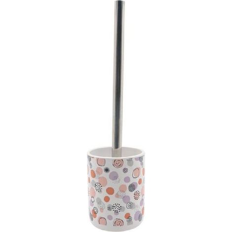 Cleafe - Portascopino Porta Scopino Per Bagno Wc Toilette Sfere Astratte Completo 87080 - (1/2)