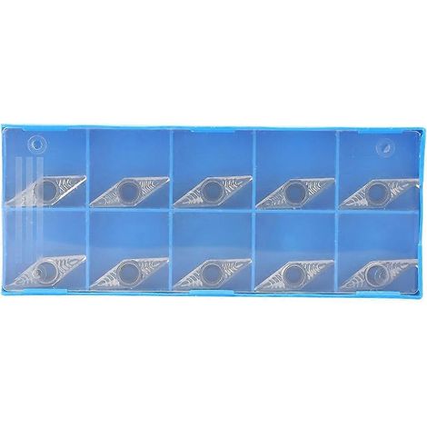 10 Stück Hartmetall-Wendeschneidplatten VCGT160408-AK H01 VCGT332-AK für Dreh- und Bohrmaschinen (1/4)