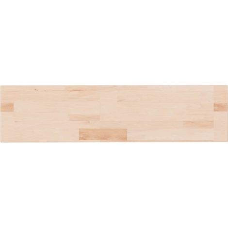 Mensola da Parete  Ripiano 80x20x2,5 cm Legno Massello di Rovere Non Trattato (1/5)