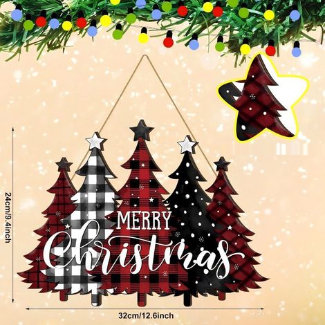 Christmas wooden door hangers, party decorations, holiday plaques, wall signs, decorative crafts