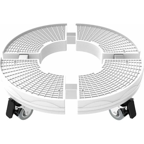 Support de Plante Robuste avec Roues, capacité de 200kg, 30 cm-50 cm Support de Pot de Fleur Rond réglable pour intérieur à extérieur sur Rouleaux (1/5)