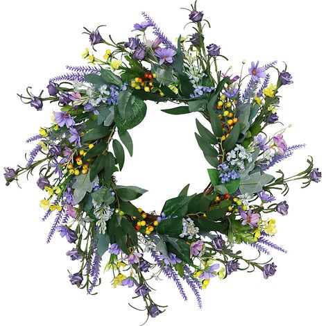 Guirlande de petites fleurs sauvages, Simulation de mariage américain, décoration de maison pastorale, porte de jardin, couronne suspendue, aménagement mural (1/5)