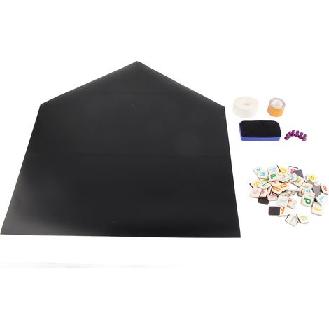 Autocollant mural magnétique tableau noir créatif pour peinture de bébé, décalque souple noir (1/5)