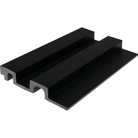 Pannello da parete 3D Set da 2,83m² Nero effetto legno Lotto di 8 pezzi - FLINT (1/3)