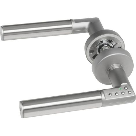 Sicherheitsdrückergarnitur CODE HANDLE "A", TS 35 - 80, links, verchromt matt