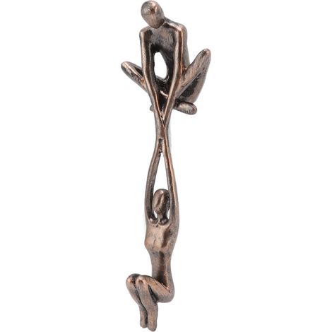 Sculpture Abstraite Couple en Résine - Statue Danse Homme Portant Femme - Décoration Moderne