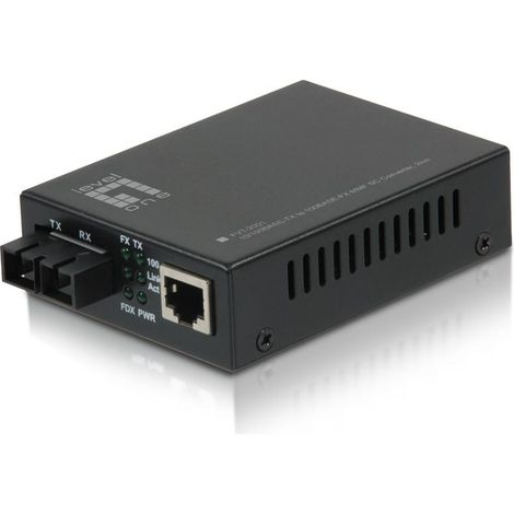 Convertitore LevelOne FVT-2001 trasmissione 2 km fibra ottica (1/2)