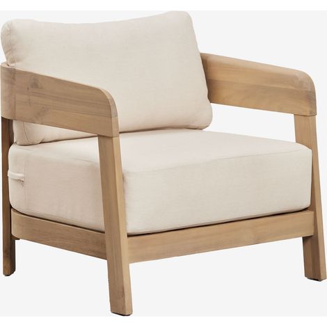 Poltrona da giardino Uleno in legno di acacia SKLUM (1/5)
