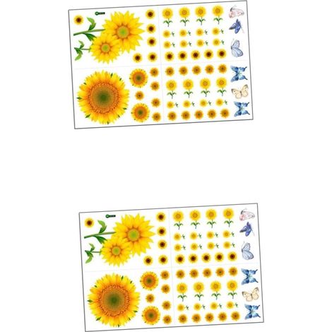 2 Ensembles Autocollants Muraux Amovibles Décalques Muraux Pour Salle De Jeux Chambre Garçon Fille Et Salon Décoration Murale Diy Réutilisables Odeur 4 Feuilles2 (1/5)