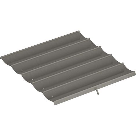 Tettuccio di  Ricambio per Gazebo 3x3 m  con 10 Fori di Drenaggio, Grigio Chiaro