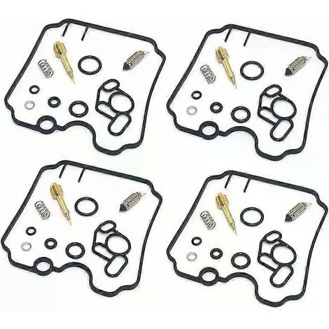 Adecuado para 4x YAMAHA FZR1000 TDM850 TRX850 FZR 1000 TDM 850 TRX Kit de reparación de carburador con junta de aguja flotante (()
