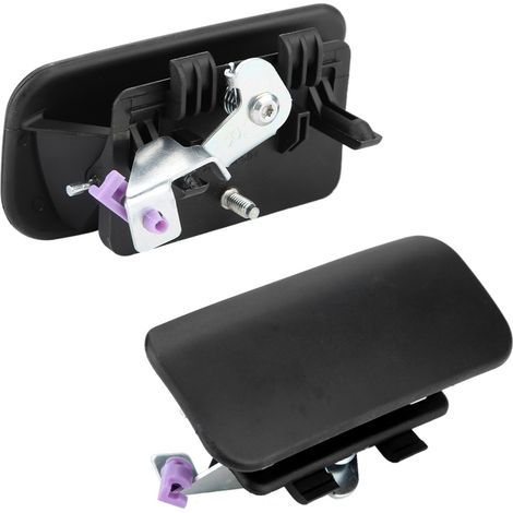 Rechter Schiebetürgriff für Ford Transit 2000-2014, Teilenummer YC15V26600AN, Außenteil, schwarz, kompatibel mit Transportern. (1/5)