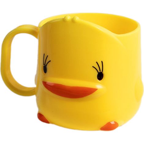 Gobelet à dents enfant en PP, modèle canard cartoon, grande contenance, solide, porte-brosse à dents lavabo salle de bain maison (1/5)