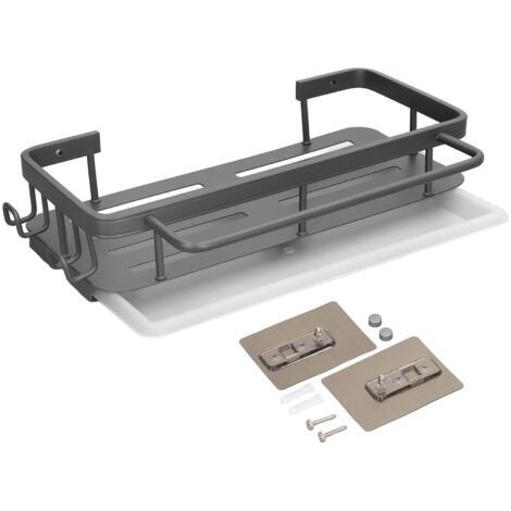 Wall Mounted Kitchen Sink Shelf No Punching Rustproof Over Sink Dish Drying Rack for Home (1/5)