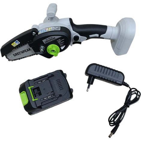 MINI SEGA DA POTATURA BARRA 128mm GP-MS18 + BATTERIA 18V 2.0Ah GREENPEAK VALEX (1/5)