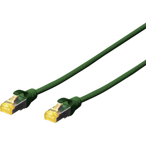 Digitus DK-1644-A-0025/G RJ45 Patchkabel CAT 6a S/FTP 0.25 m Grün Halogenfrei, verdrillte Paare, mit (1/5)