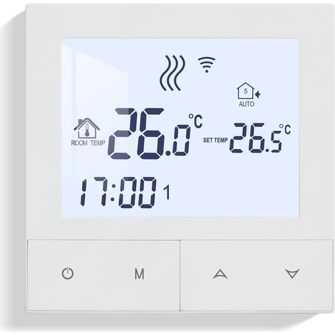Thermostats Thermostat Programmable Thermostat de Chauffage écran LCD pour Facilité de Contrôle et Programmation, TDS72WIFI-WP (1/5)