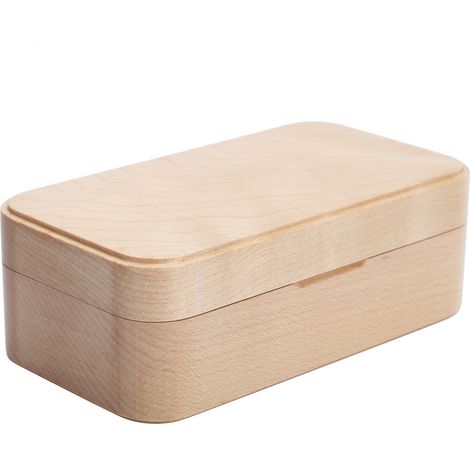 Coffret à bijoux mécanique en bois, boîte à bague musicale, décoration maison, cadeau pour anniversaire Saint-Valentin (1/5)