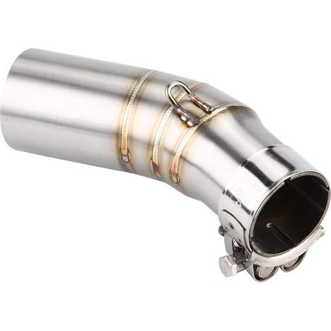 pour middle pipe exhaust pour intermédiaire échappement moto Tuyau central d'échappement, Tuyau d'échappement pour moto, Tuyau intermédiaire intermédiaire pour 400 18-19, Acier inoxydab (1/5)