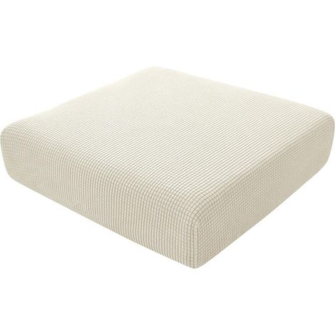 Stretch Sofa Seat Cushion Cover, Sofa Seat Protector, Replacement Sofa Cushion Covers for Individual Cushion (1 Seater, Beige) (1/5)