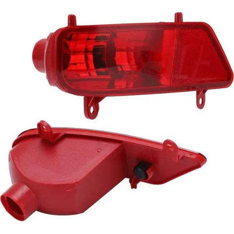 Fanale posteriore fendinebbia per auto, compatibile con i ricambi auto Peugeot 3008 5008 2009-2016,(Una coppia)
