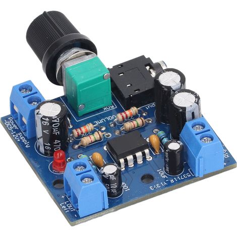 Carte d'amplificateur audio 15 W à deux canaux avec réglage du volume, module audio 5-12 V CC (1/5)