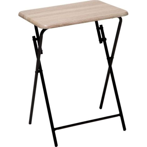 Five Simply Smart – Table de camping pliante 66cm – MDF effet bois – Dimensions L. 48 x l. 38 x H. 66 cm – Poids léger 3,3 kg – Pour sorties en plein air (1/3)