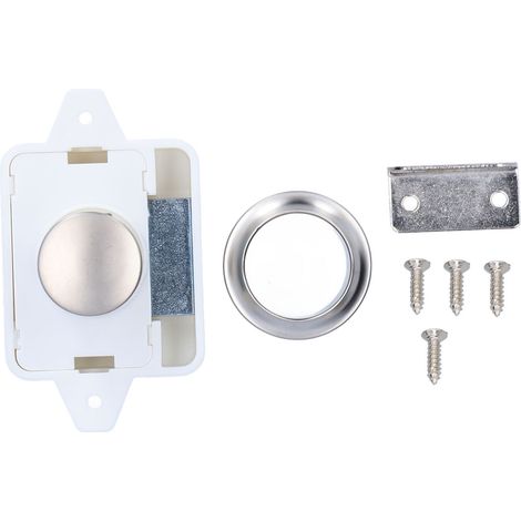 Bouton poussoir loquet verrou porte armoire tiroir universel camping-car caravane bateau yacht (1/5)