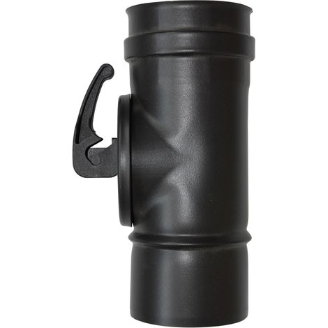 Sivac – Té avec trappe de nettoyage pour poêle à granulés – Ø 80mm – Acier non corrosif – Accès facile pour ramonage