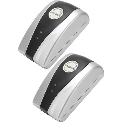Lot de 2 boîtiers d'économie d'énergie 18 kW, régulateur de tension intelligent, équilibrage du courant, prise UE 90-250 V (1/5)