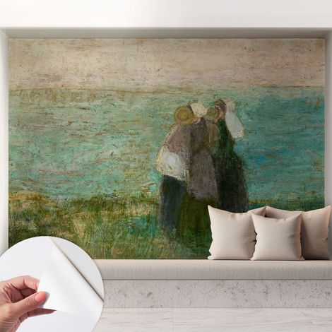 Papier peint adhésif autocollant pour salon chambre à coucher tendance et originale Reflet en bord de mer 208x146 cm (1/5)