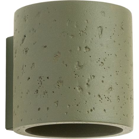 Lámpara de pared Orbis de hormigón, verde oliva (1/2)