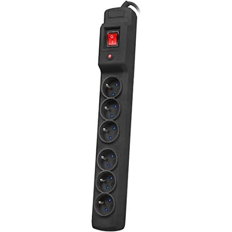 ARMAC SURGE PROTECTION MULTI M6 (6 OUTLETS) 4,5 M NOIR M6/50/CZ