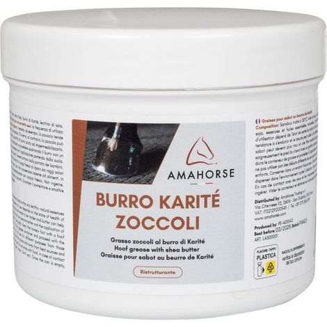 Grasso per zoccoli al burro di Karitè per favorire la crescita dell'unghia rendendola elastica e resistente 500 g