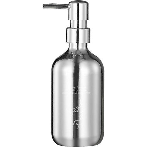 Distributeur à pompe manuelle 25-26, flacons de shampoing en PP électroplaqué, style ins, pour comptoir de cuisine ou de salle de bain (1/4)