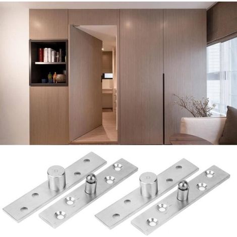 ARAMOX charnière de porte à 360 degrés 2 pièces charnière à pivot rotatif à 360 degrés charnière de porte rotative en acier