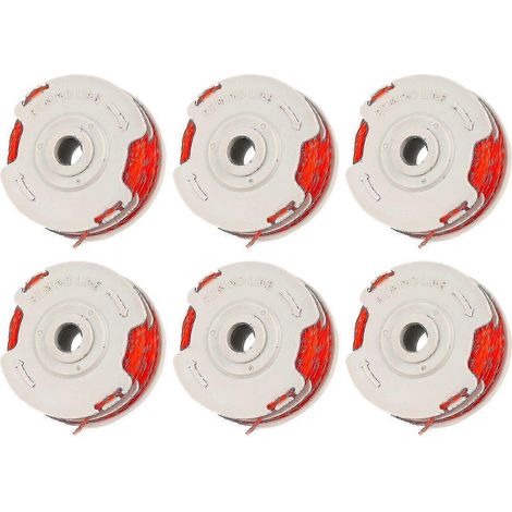 Lot de 6 bobines et fil de rechange pour coupe-bordures Flymo (Ruipei) Fly021 (1/5)