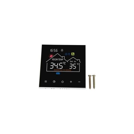 Termostato digital inteligente, pantalla táctil LCD a color, programable para calderas de calefacción hidrónica, versión estándar.