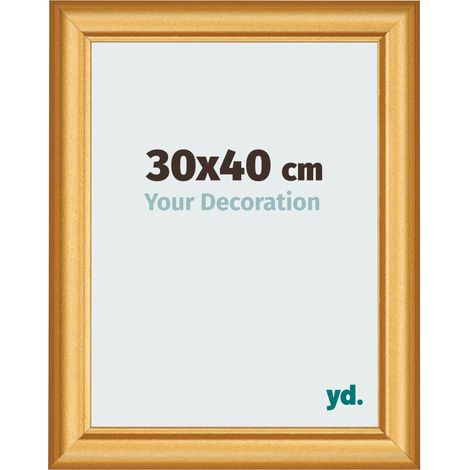 yd. - Cadre photo 30x40 - Or Mat - MDF - Lazio