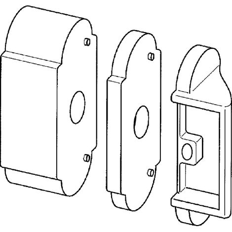 MACO Unterlage für Komfortladenhalter stapel- bar 5 mm hoch Schwarz (1/2)