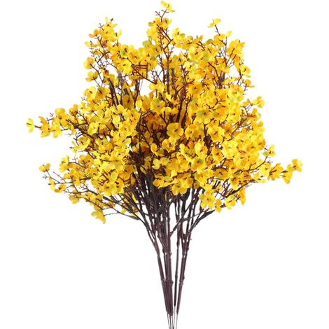 Fleurs Artificielles Gypsophila - Tiges Flexibles en Fil Métallique - Pour Décoration de Table Mariage Fêtes Automnales Noël - 1 Pièce (1/5)