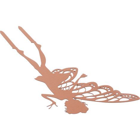 Metallene Gartenfee-Silhouette – Elfen-Dekoration für Terrasse und Außenbereich (1/5)
