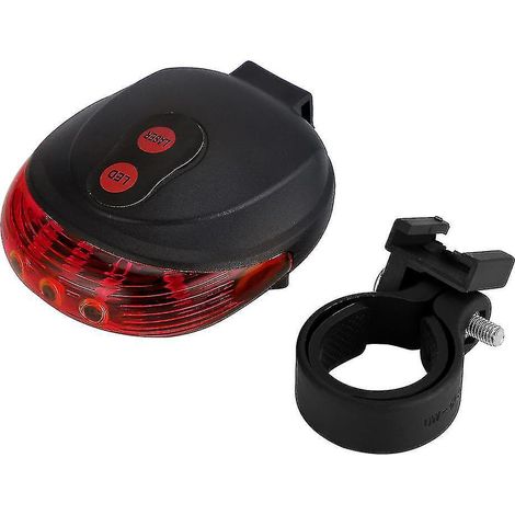 Wasserdichte Rücklichter für Fahrräder, LED-Lasersicherheitsbeleuchtung, Fahrradzubehör, rote Linie. (1/5)
