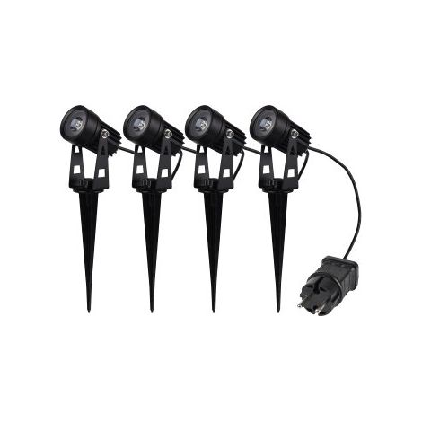 CHILITEC Gartenstrahler-Set, 4 Spots mit Erdspieß (1/5)