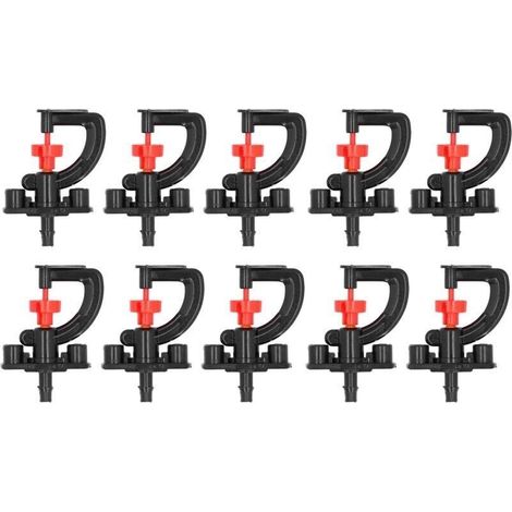 Kit 10x asperseur rotatif G avec support serre jardin
