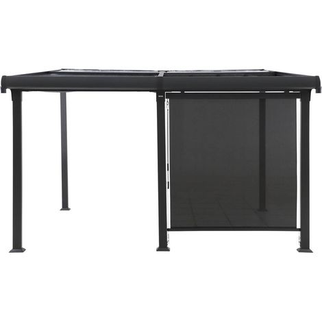 Toldo pérgola pizarra Enolie 4X3,5m - Hespéride