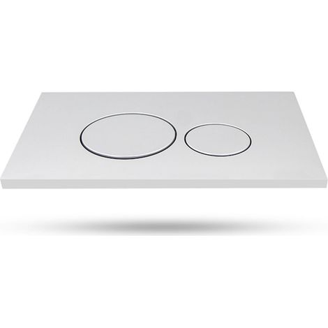 Placa disparador compatible con GEBERIT para empotrar Sigma 20 2 flujos - Accesorio para panel de fregadero de pared (blanco) (1/5)